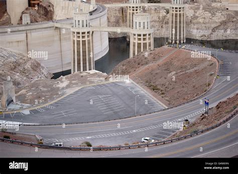 Parking At Hoover Dam Stock Photo Alamy