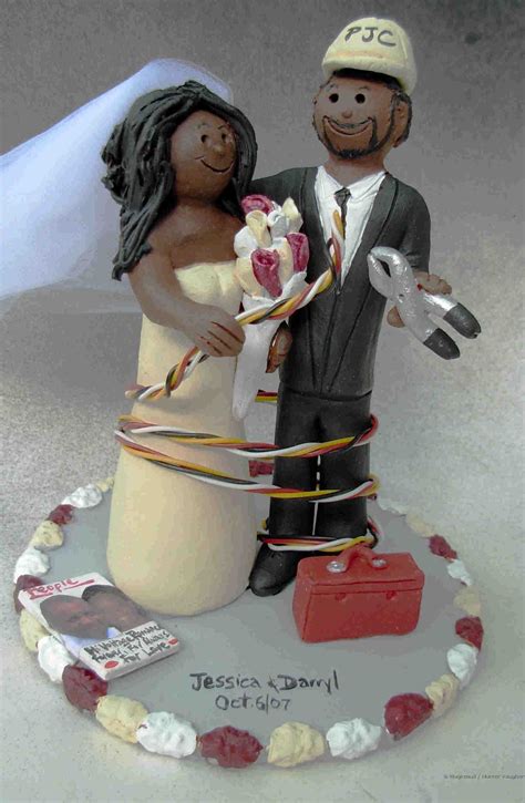 Funny, nerdy, diy, vintage, you name it! African American Wedding Cake Topper