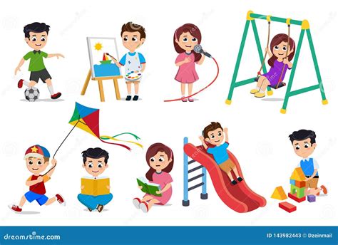 Kids School Activities Stock Illustrations 14729 Kids School