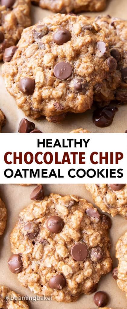 Easy Healthy Oatmeal Chocolate Chip Cookies Recipe Beaming Baker