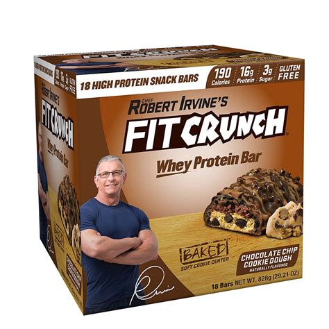 Fit Crunch Snack Size Protein Bar Chocolate Chip Cookie Dough 16g