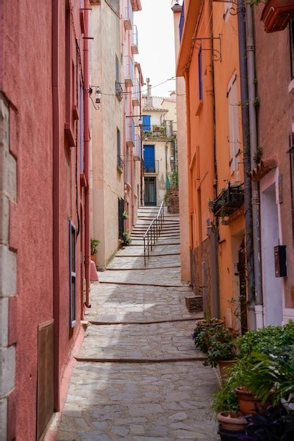 Premium Photo Colorful Street Of Collioure In City In France