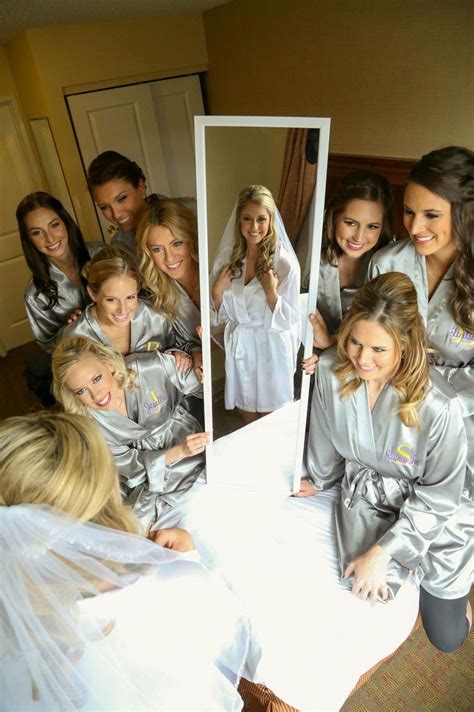 Bridesmaids Getting Ready In Robes