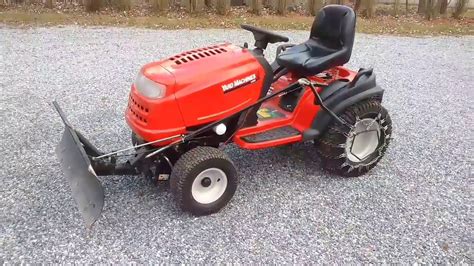 MTD Yard Machines 24hp Lawn Garden Tractor Ready For Winter Plowing