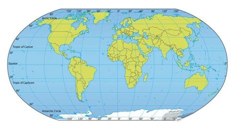 Printable World Map With Coordinates