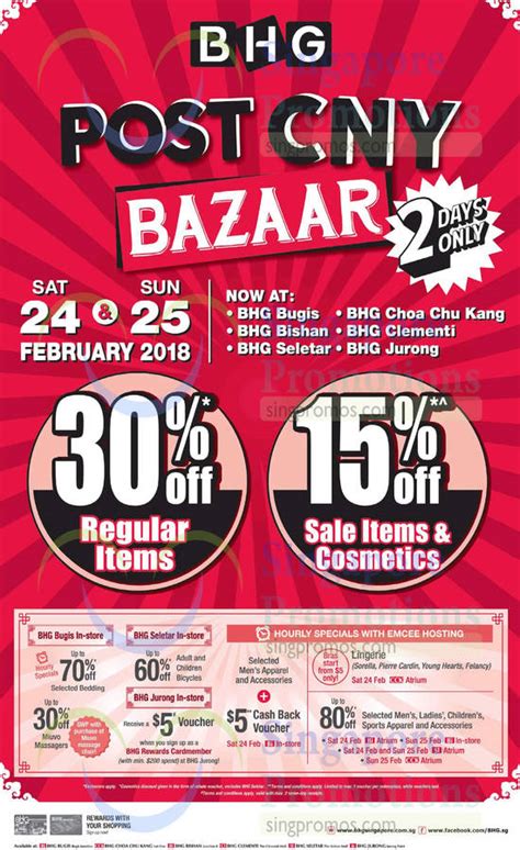 String a pink ribbon through, and add a tag. BHG: 30% OFF reg-priced items & 15% OFF sale items/cosmetics at ALL outlets from 24 - 25 Feb 2018