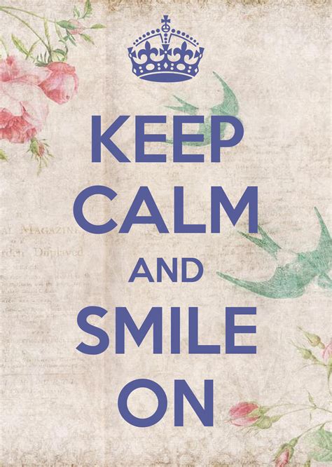 Keep Calm And Smile On Poster Ivanepi Keep Calm O Matic
