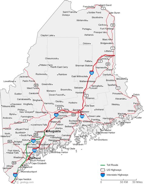Map Of Eastern Maine Draw A Topographic Map