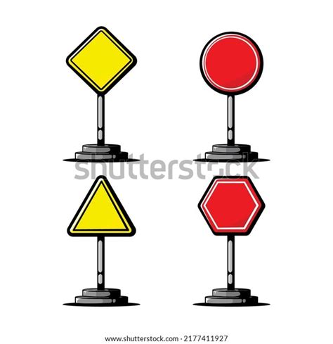 Traffic Sign Art Illustration Vector Stock Vector Royalty Free
