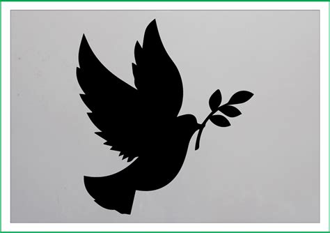 Peace Bird Dove Print Mylar Stencil 190 Micron Mylar A4 A3 Etsy Uk