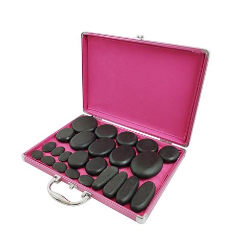 16 24pcs hot massage stone basalt stones set rock spa oiled massage box kit ebay