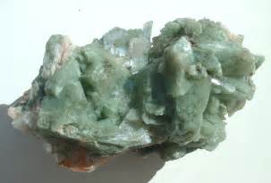 green heulandite crystal cluster a hydrous calcium and aluminium ...