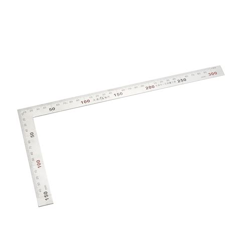 Angle Ruler 150x300mm Stainless Steel Scale L Shape Square 90 Degree