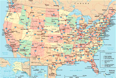 Map Of The United States Highways United States Map Europe Map