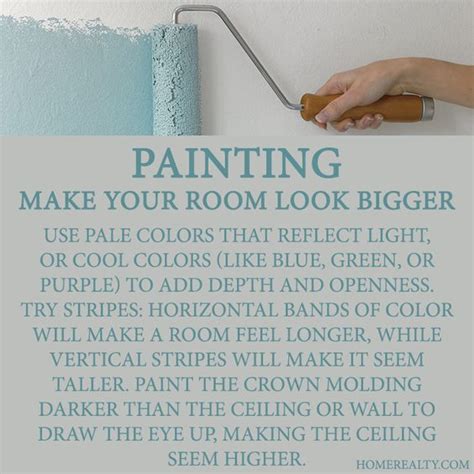Rather than painting just one wall a contrasting color, paint the two long walls a darker shade than the two short ones. Tricks for painting rooms | Future house, yes please | Pinterest | Paint, Make your and Stripes