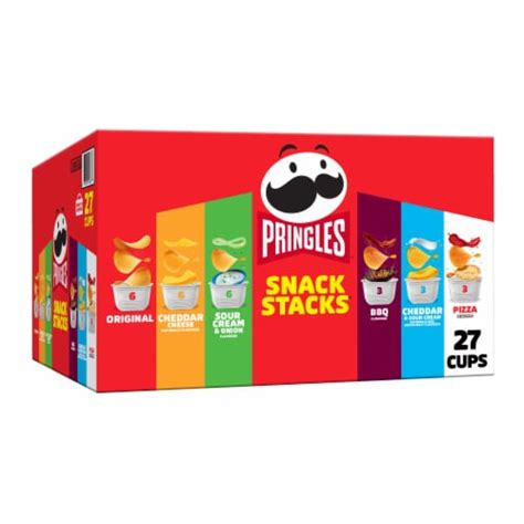 Pringles Snack Stacks Variety Pack Potato Crisps Chips Snack Packs 19
