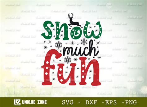 Snow Much Fun Svg Cut File Graphic By Unique Zone · Creative Fabrica