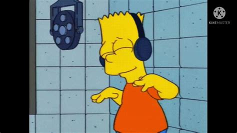 Bart Simpson Vibing Headphones Youtube