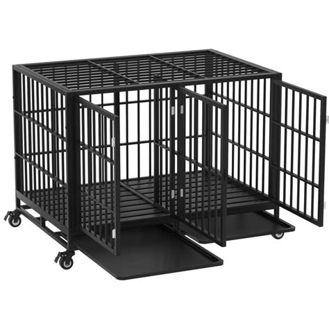 Tucker Murphy Pet™ Stackable Dog Crate With Divider Panel Heavy Duty