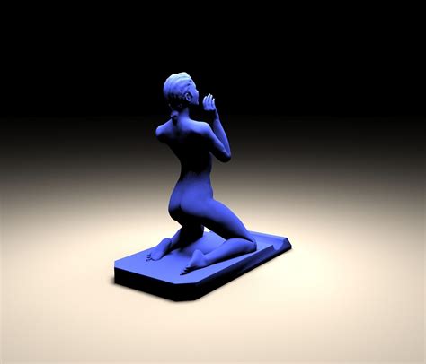 Stand With Girl 3d Model 3d Printable Obj Stl