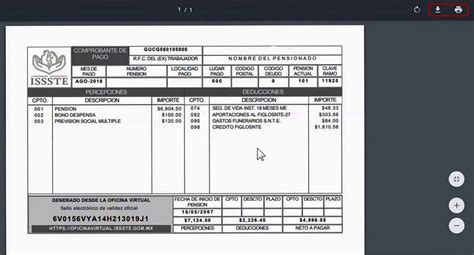 Recibos De Pago Issste Consultar Y Descargar En Un Clic