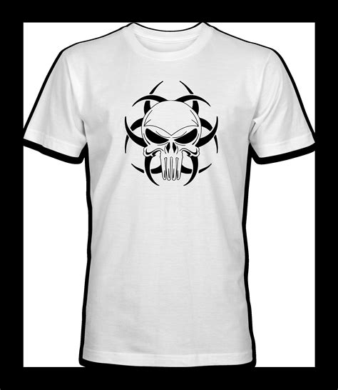 Biohazard Punisher Skull T Shirt Unisex Etsy