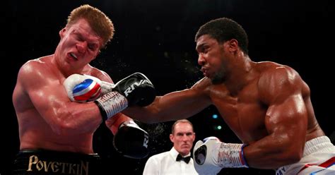 Anthony Joshua Vs Alexander Povetkin Russian Shows Damage From Brutal