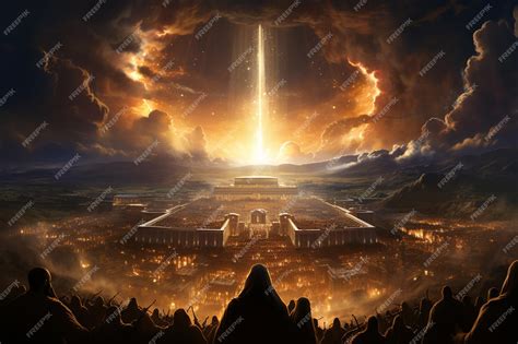 Premium AI Image | Revelation of Jesus Christ Biblical Jerusalem