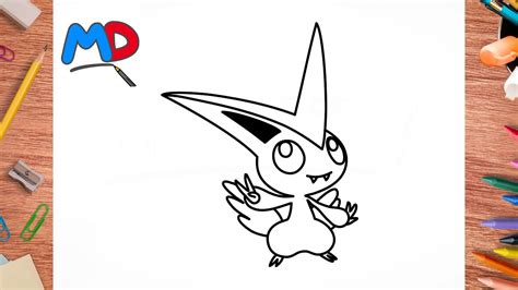 How To Draw Victini Character PokÉmon Step By Step Master Of