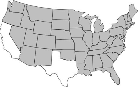 United States Map Clip Art At Vector Clip Art Online