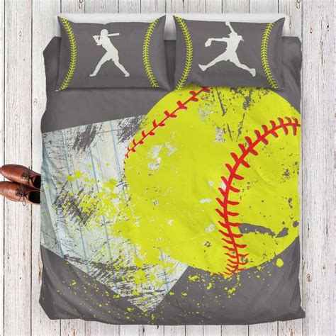Over 5000 bedding sets, duvet covers, comforters, comforter covers. Herzoge™ Softball Bedding Set Gray Series