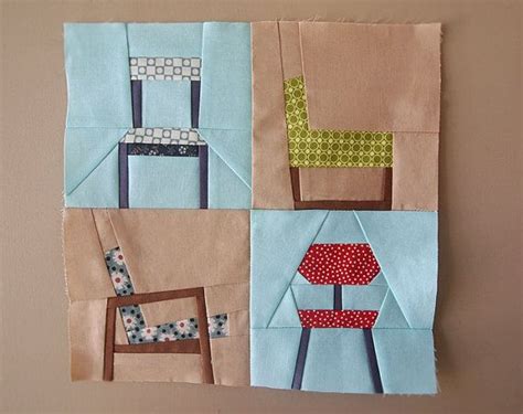Chair Collection Paper Pieced Quilt Pattern In Pdf Etsy Australia