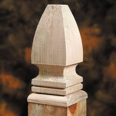 Gothic Post Top Finial 6 Pack 189296 Southern Yellow Pine Unfinished