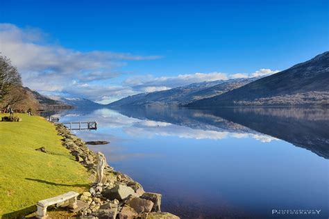 Long View Of Loch Earn On A Sunny Winters Day Island Of Skye