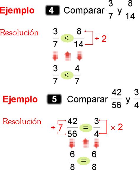 Comparacion De Fracciones Heterogeneas En Primaria Ejemplos De Matematicas