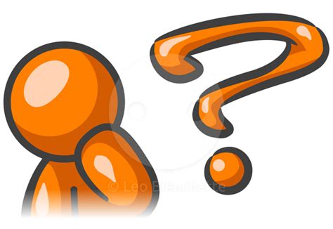 person thinking with question mark free clipart 3