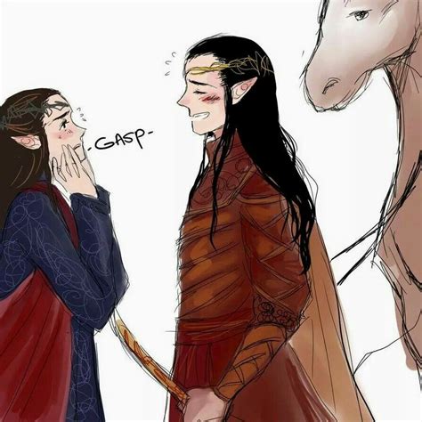 Elrond And Lindir By Namistaivanbuuren Devintart Tolkien Elves The