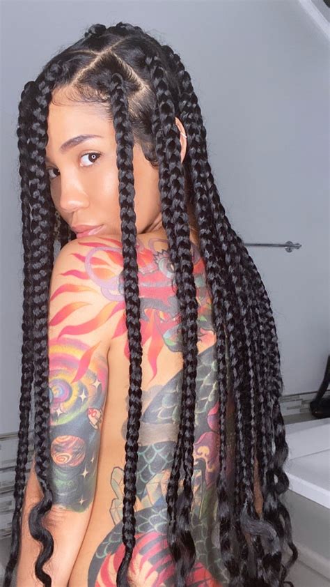 This is an easy braided hairstyle that is quite perfect for those busy moms who are not quite cornrowed savvy. Chilombo on Twitter in 2020 | Black girl braided ...