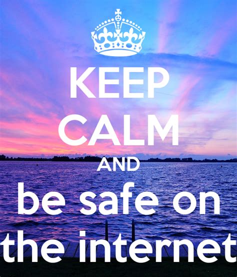 Keep Calm And Be Safe On The Internet Poster Girls01