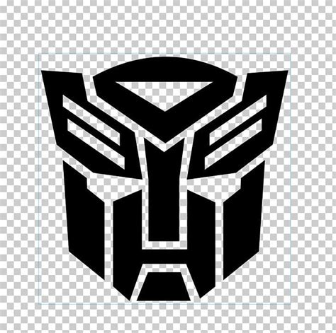 Transformers Autobots Bumblebee Optimus Prime Logo PNG Autobot Black Black And White Brand