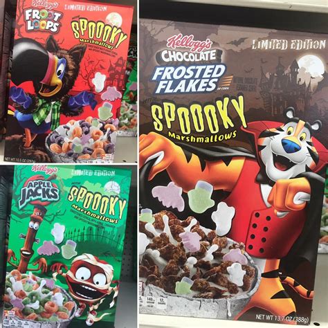 Spooky Marshmallow Cereal Which One Do You Want Chocolate Frosted Flakes Frost Loops Or Apple
