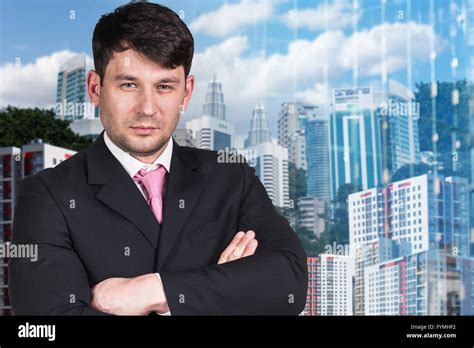 Portrait Of Handsome Young Businessman Stock Photo Alamy