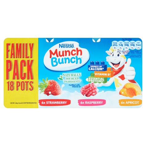 Munch Bunch Strawberry Raspberry And Apricot 18 X 42g 756g Kids