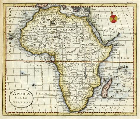 Old Africa Map