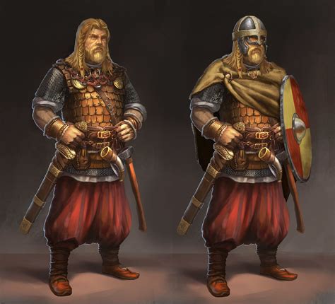 Viking Konung Sergey Bilyk Barbarian Character Art Character