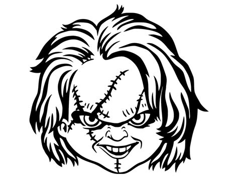 Chucky Clipartmag Sketch Coloring Page