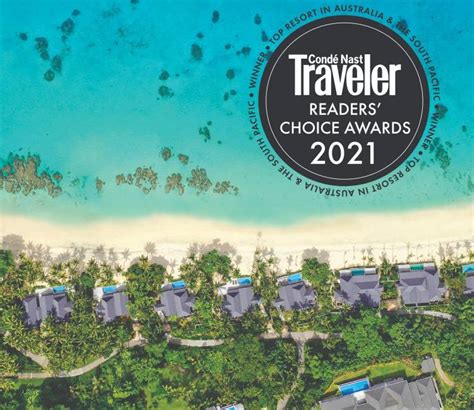 Conde Nast Traveler 2021 Readers Choice Awards News Kokomo Private Island Fiji