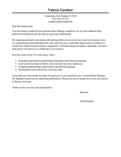 Outstanding Retail Cover Letter Examples And Templates From Trust Writing