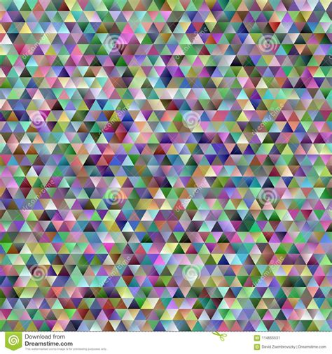 Geometric Abstract Regular Triangle Mosaic Background Stock Vector