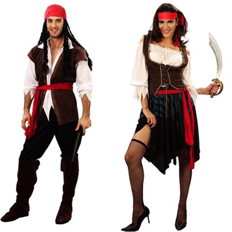Pirate Costumes For Women Woman Female Men Adult Halloween Male Captain